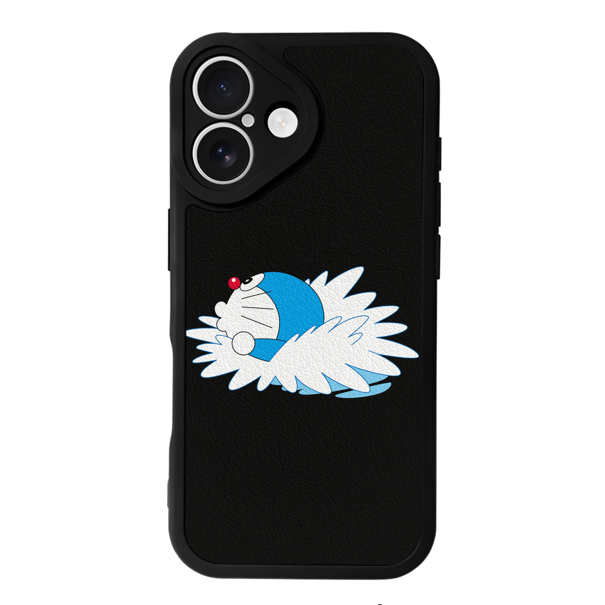（画像用） ドラえもん Doraemon 【iPhone 16シリーズ対応】シリコンスマホケース（レザー調） 材質：シリコン